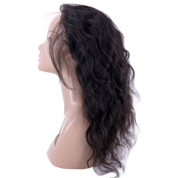 Raw Indian Curly Transparent Front Lace Wig