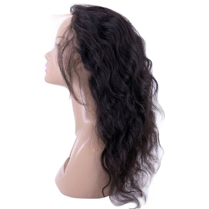 Raw Indian Curly Transparent Front Lace Wig