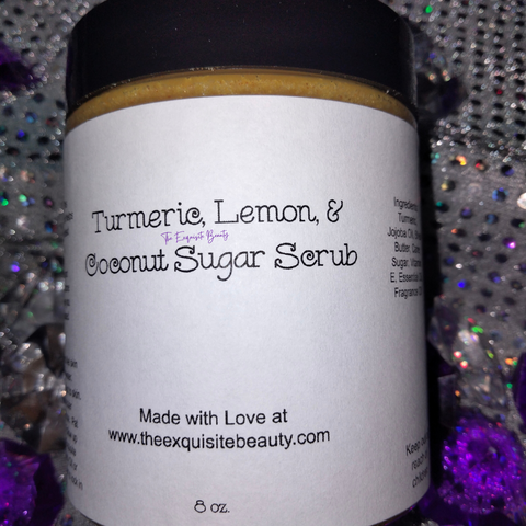 Turmeric, Lemon, & Coconut Sugar Scrub